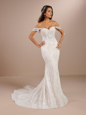 Christina Wu Brides 15876 Sheer Back Bridal Gown