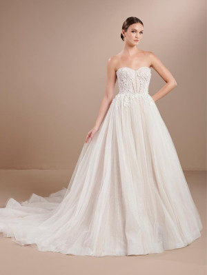 Christina Wu Brides 15877 Shimmer Lace Wedding Gown