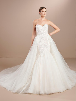 Christina Wu Brides 15879 Mermaid Gown with Overskirt