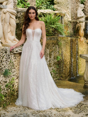 Christina Wu Brides 15884 Sparkling Beaded Lace Bridal Gown