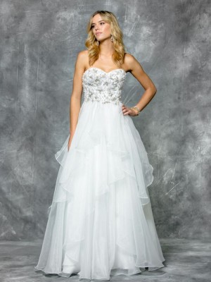 Colors 1589 Layered Organza Prom Dress