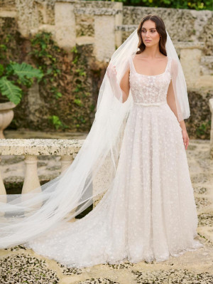 Christina Wu Brides 15892 Floral 3D Wedding Gown