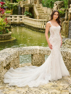 Christina Wu Brides 15895 Illusion Fitted Wedding Gown