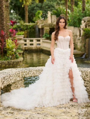 Christina Wu Brides 15896 Tiered Ruffle Bridal Ball Gown