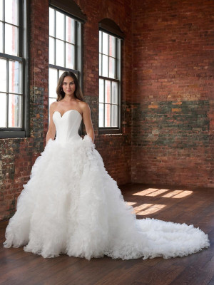 Christina Wu Brides 15905 Dramatic Ruffle Wedding Gown