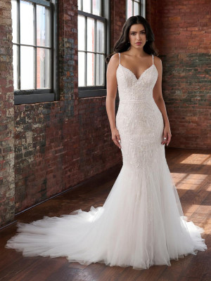 Christina Wu Brides 15906 Pearls Lace Wedding Gown