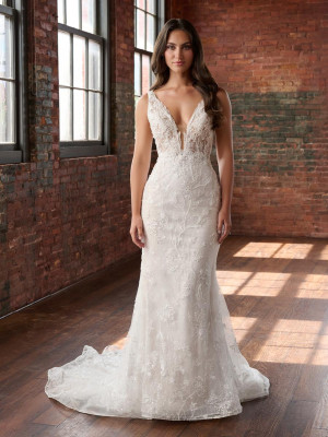 Christina Wu Brides 15910 Slim Lace Wedding Gown