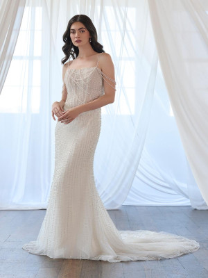 Christina Wu Brides 15912 Pearl Straps Wedding Gown