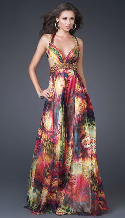La Femme Beaded Dress