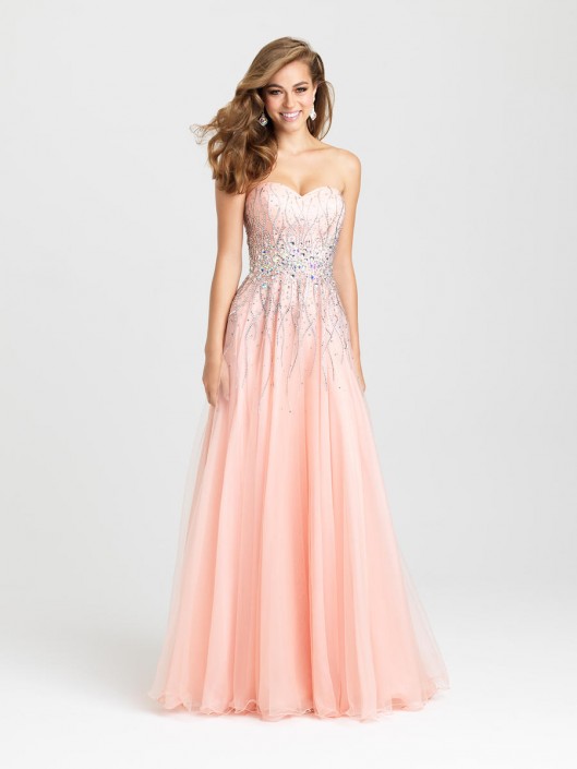 soft pink formal dresses