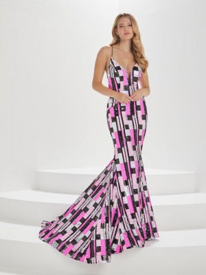 Tiffany Designs 16001 Colorful Sequin Prom Dress