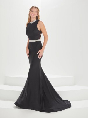 Tiffany Designs 16009 Stretch Strappy Back Prom Dress
