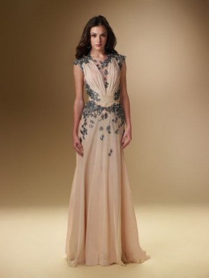 Rina Di Montella Social 1601 Sleeveless Illusion Formal Dress