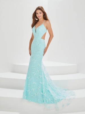 Tiffany Designs 16013 Butterfly 3D Cutout Prom Dress