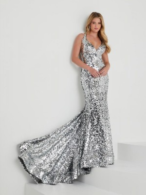 Tiffany Designs 16021 Stunning Sequin Prom Dress