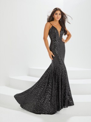 Tiffany Designs 16022 Scoop Back Sequin Prom Dress