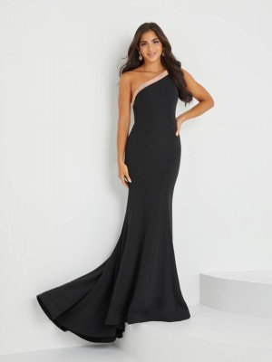 Tiffany Designs 16029 One Shoulder Laceup Back Gown