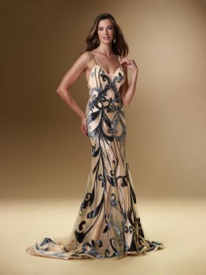 Rina Di Montella 1603 Chiffon Mother of the Bride Dress 1603
