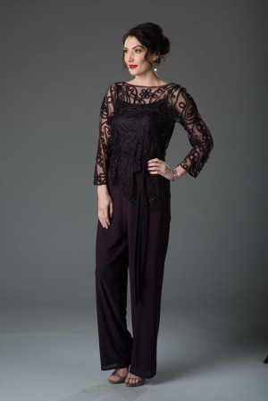 Soulmates 1604 Soutache Mother of the Bride Pant Set