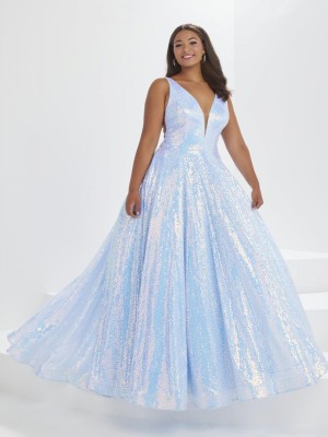 Tiffany Plus by Christina Wu 16046 Sequin Ball Gown