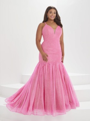 Tiffany Plus by Christina Wu 16047 Glitter Mermaid Dress