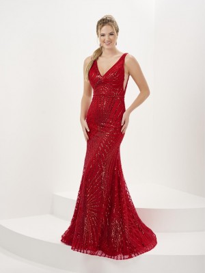 Tiffany Designs 16073 Sunburst Sequin Prom Dress