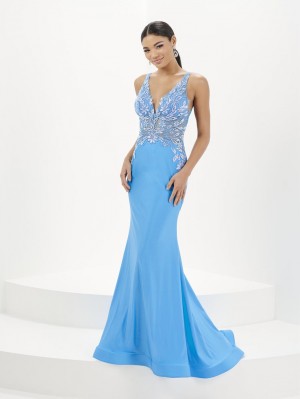 Tiffany Designs 16091 Shiny Stretch Prom Dress