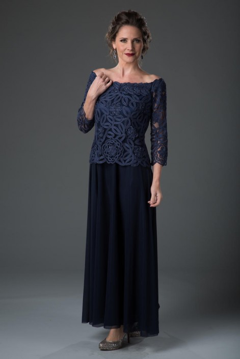 off the shoulder dress mother of the bride