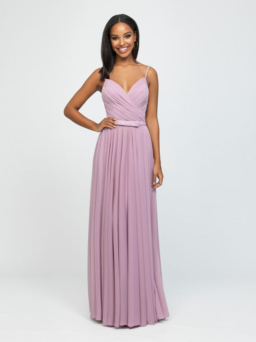 mauve beaded bridesmaid dress