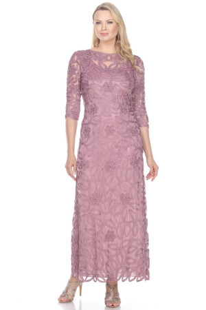 Soulmates 1616 Sheer Sleeve Evening Dress
