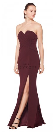 Bill Levkoff 1619 Strapless Notch Bridesmaid Dress