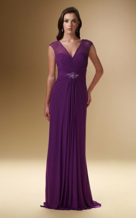 Rina Di Montella 1625 Cap Sleeve Mothers Dress with Shawl