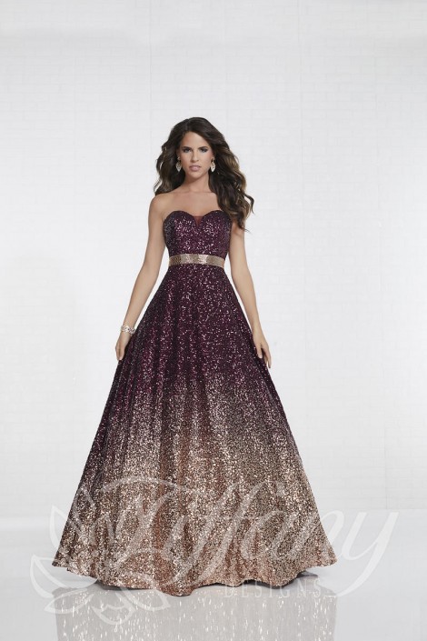 ombre sequin gown