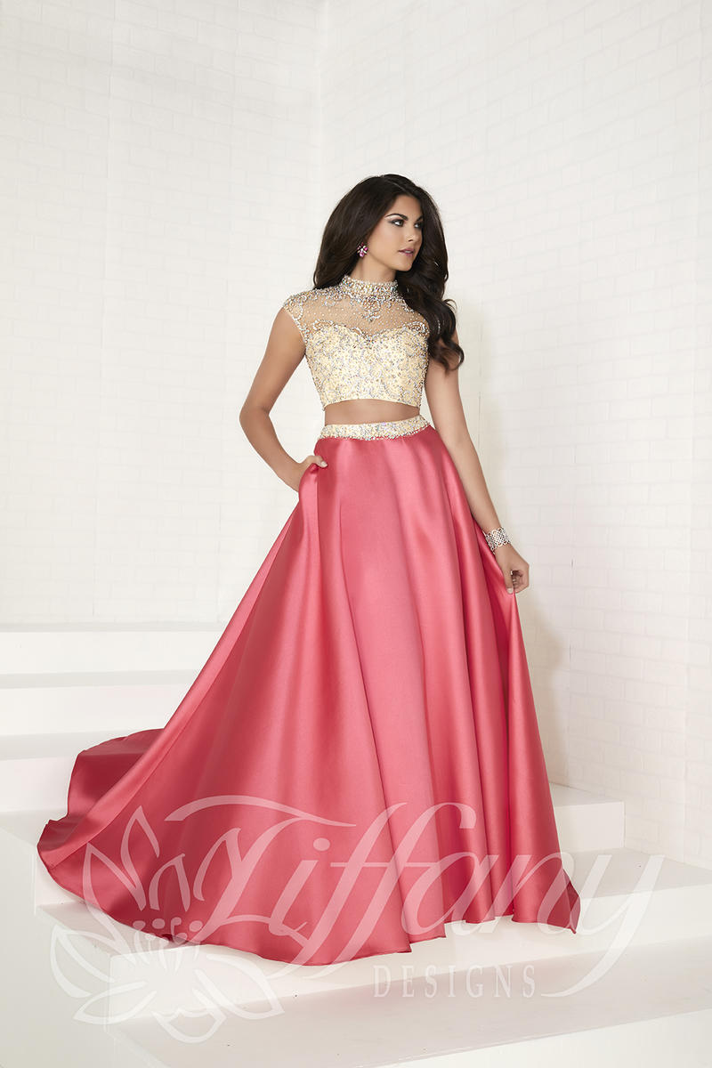 French Novelty Tiffany Designs 16277 Two Piece Ball Gown