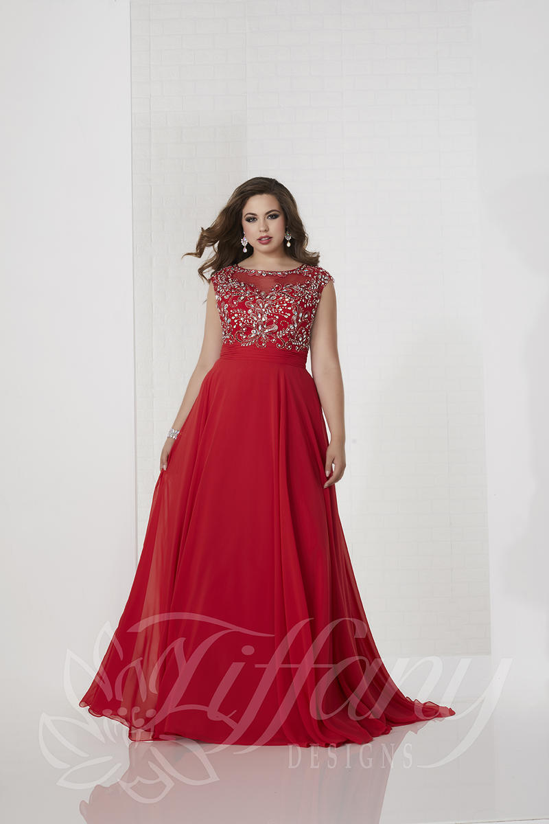 tiffany plus size prom dresses