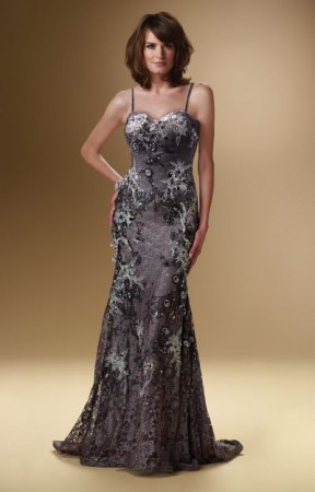 Rina Di Montella 1632 Lace Trumpet Mothers Dress