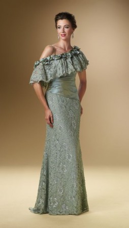 Rina Di Montella 1634 Silk Iridescent Taffeta Formal Dress