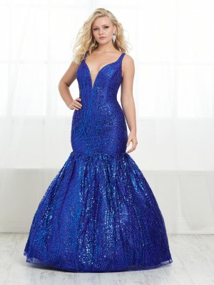 Tiffany Designs 16447 Sequin Plus Size Mermaid Dress