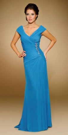 Size 12 Amethyst Rina Di Montella 1659-L Mother of the Bride Dress