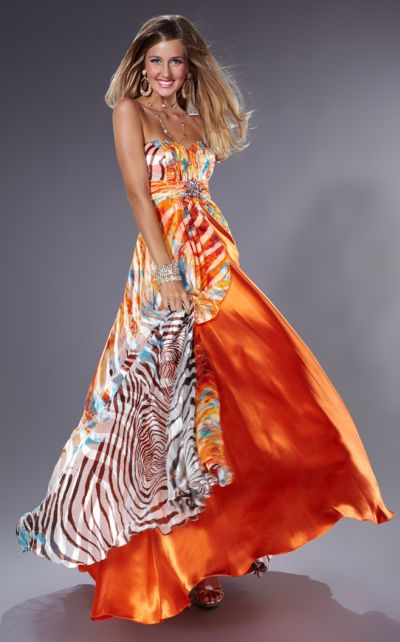 Silk Chiffon Prom Dresses