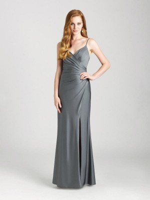 Allure 1663 Pretty Faux Wrap Bridesmaid Dress