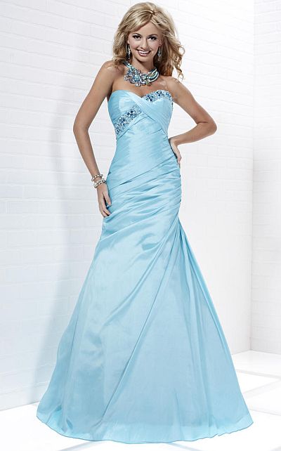 Tiffany Designs Slim Taffeta Prom Dress 16676: French Novelty