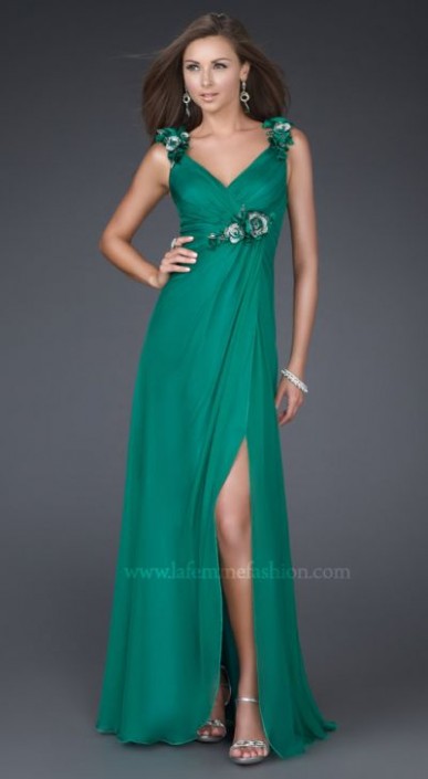 Dancing with the Stars by La Femme Emerald V Neck Prom Dress 16686 ... Dancing with the Stars by La Femme Emerald V Neck Prom Dress 16686 ...