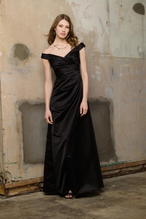 Wtoo 167 Off the Shoulder Long Bridesmaid Dress