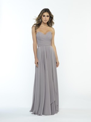 Allure 1676 Ruched Tiered Bridesmaid Dress