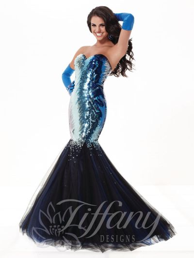 ombre mermaid dress