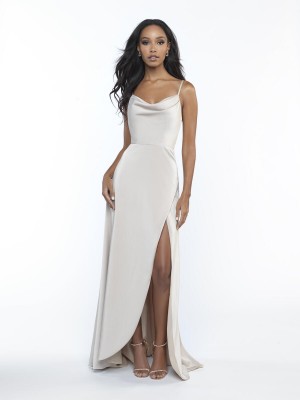 Allure 1685 Draped Neck Stretch Bridesmaid Dress