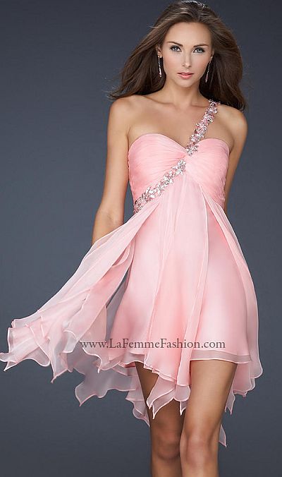 la femme short prom dresses