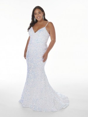 Christina Wu Plus 16956 Liquid Sequin Prom Dress