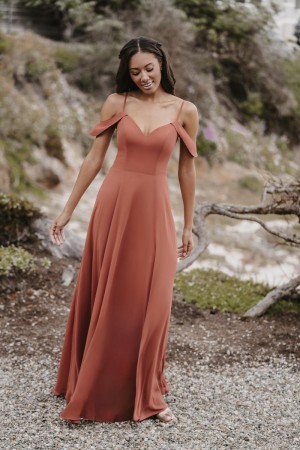 Allure 1696 Chic Cold Shoulder Bridesmaid Dress
